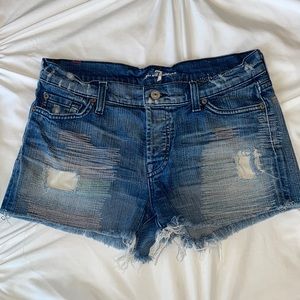 7 For All Mankind denim shorts
